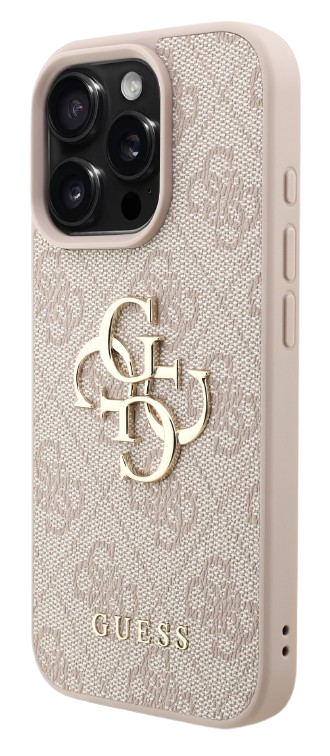 GUESS CARCASA 4G STRAP IPHONE 16 PRO MAX ROSA