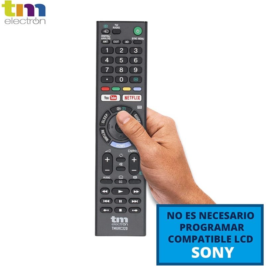 TM ELECTRON MANDO TV SONY UNIVERSAL NEGRO