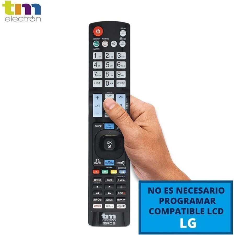 TM ELECTRON MANDO TV LG UNIVERSAL NEGRO