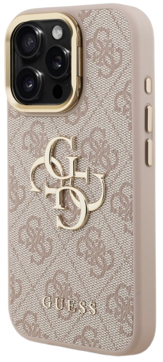 GUESS CARCASA 4G SOPORTE CAMARA IPHONE 16 PRO MAX PINK