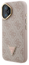 GUESS CARCASA MAGSAFE 4G TRIANGLE SOPORTE CAMARA IPHONE 16 ROSA