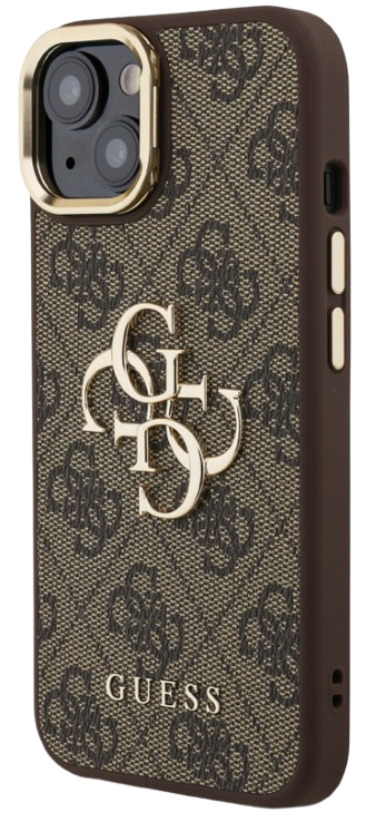 GUESS CARCASA 4G SOPORTE CAMARA IPHONE 13 MARRON