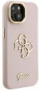 GUESS CARCASA GRAINED 4G SOPORTE CAMARA IPHONE 14 ROSA