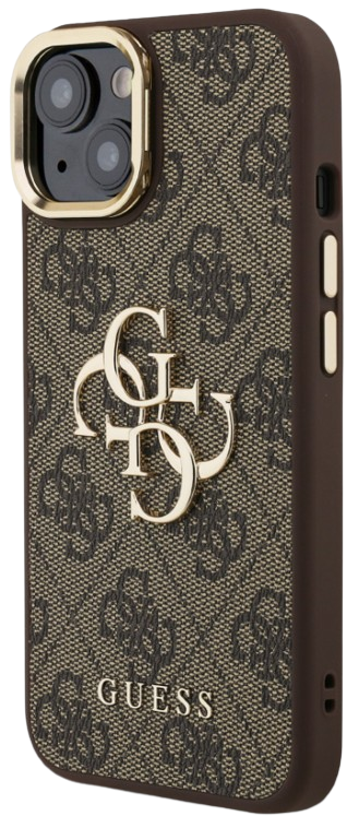 GUESS CARCASA 4G SOPORTE CAMARA IPHONE 14 MARRON