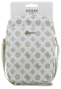 GUESS BANDOLERA 8" PEONY SCRIPT BLANCO