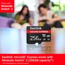 SANDISK TARJETA MICROSD EXPRESS 256GB / NINTENDO SWITCH 2