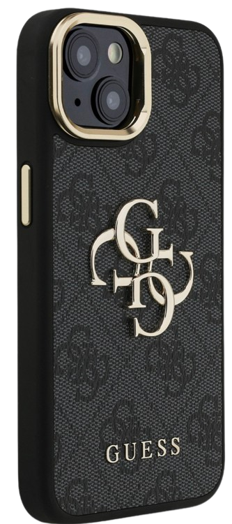 GUESS CARCASA 4G SOPORTE CAMARA IPHONE 14 NEGRO