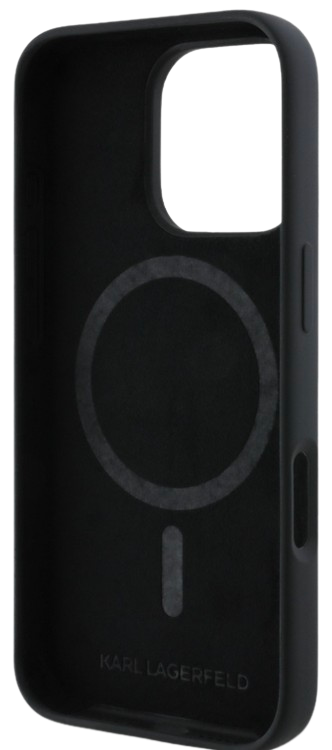 KARL LAGERFELD CARCASA MAGSAFE K&C HEADS IPHONE 16 PRO MAX NEGRO
