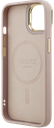 GUESS CARCASA MAGSAFE 4G TRIANGLE SOPORTE CAMARA IPHONE 14 ROSA