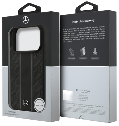 MERCEDES BENZ CARCASA MAGSAFE LEAVES IPHONE 17 PRO MAX NEGRO
