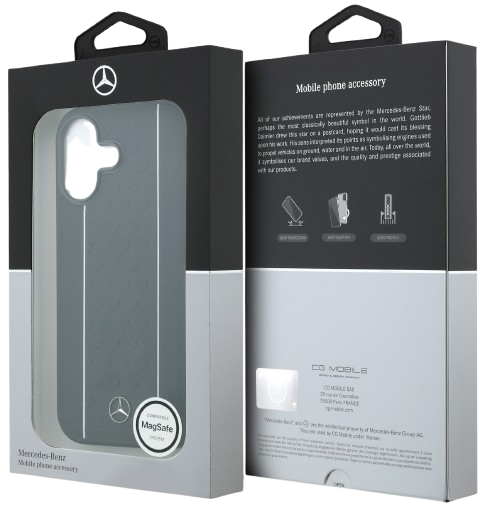 MERCEDES BENZ CARCASA MAGSAFE STAR IPHONE 17 NEGRO