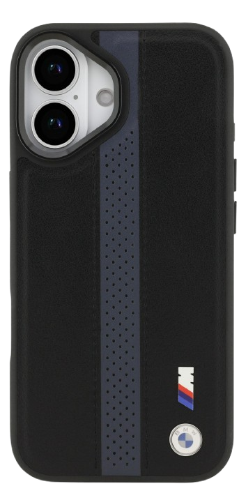 BMW CARCASA MAGSAFE BLUE STRIPE IPHONE 17 NEGRO