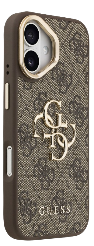 GUESS CARCASA 4G SOPORTE CAMARA IPHONE 17 MARRON