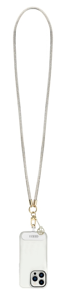 GUESS COLGANTE CHARM RHINESTONE PLATA