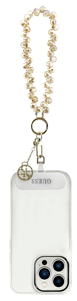GUESS CORDON DE MANO CHARM CRYSTAL DORADO