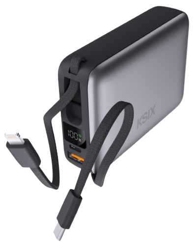KSIX BATERIA AUXILIAR 20000mAh MAGSAFE / PD 22,5W / USBc + LIGHTNING