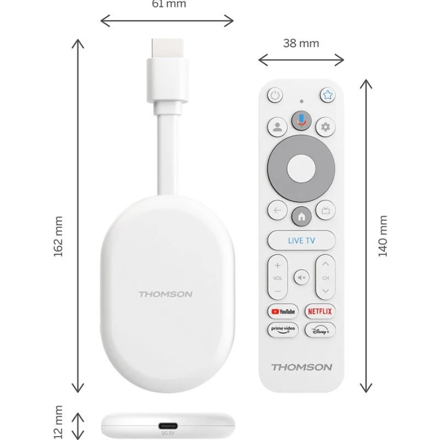 THOMSON GO CAST 4K (GOOGLE TV)