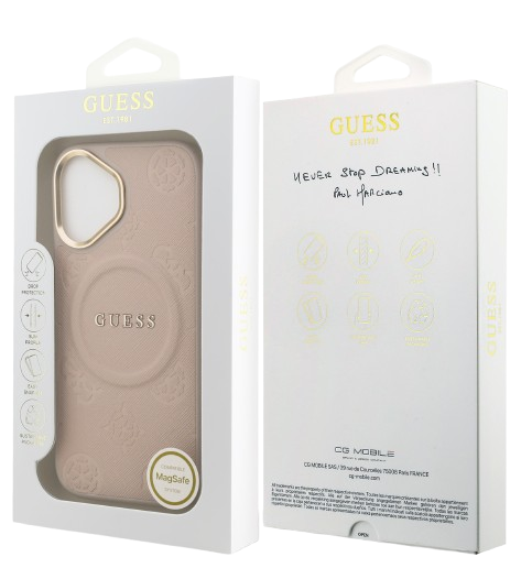 GUESS CARCASA MAGSAFE PEONY IPHONE 17 ROSA
