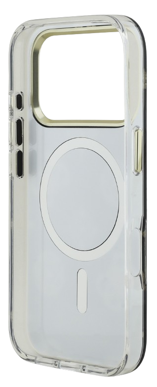 GUESS CARCASA MAGSAFE MIRROR GLITTER IPHONE 17 PRO MAX DORADO