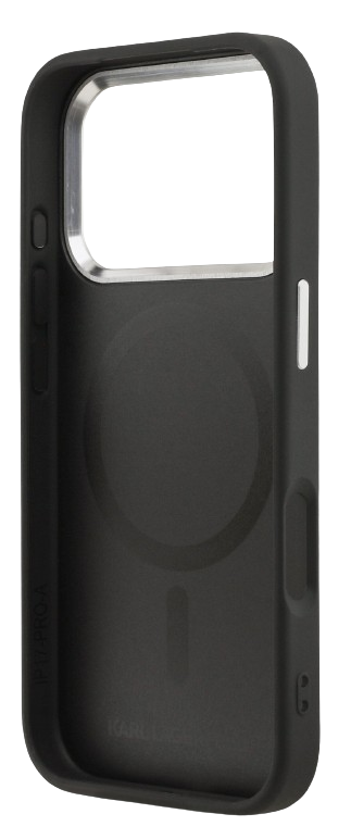 KARL LAGERFELD CARCASA MAGSAFE K&C PINS IPHONE 17 PRO NEGRO