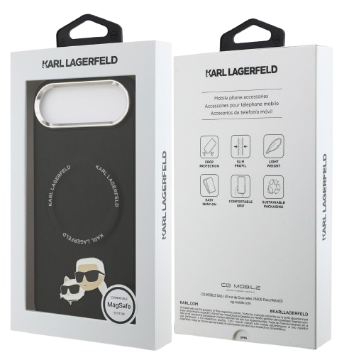KARL LAGERFELD CARCASA MAGSAFE K&C PINS IPHONE AIR NEGRO