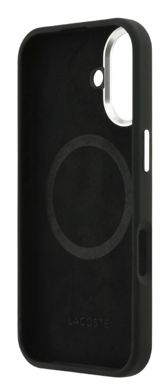LACOSTE CARCASA MAGSAFE SILICONE CROC IPHONE 17 NEGRO