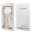 GUESS CARCASA GRAINED 4G SOPORTE CAMARA IPHONE 17 PRO MAX ROSA