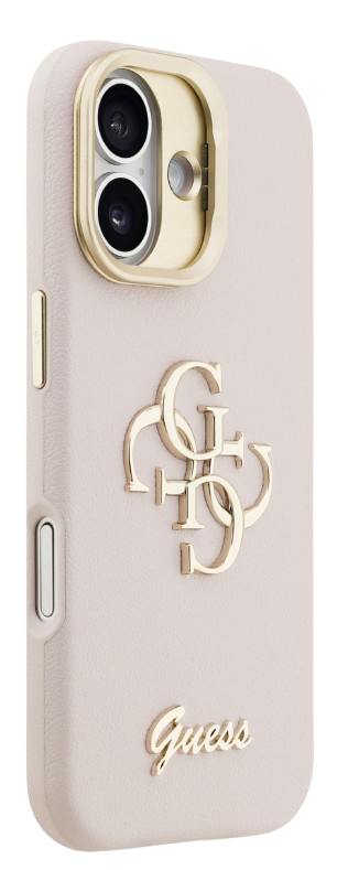 GUESS CARCASA GRAINED 4G SOPORTE CAMARA IPHONE 17 ROSA