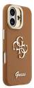 GUESS CARCASA GRAINED 4G SOPORTE CAMARA IPHONE 17 MARRON