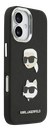 KARL LAGERFELD CARCASA GRAINED K&C HEADS IPHONE 17 NEGRO