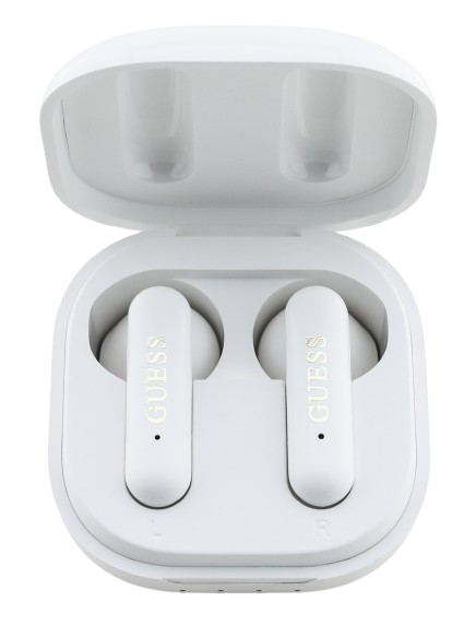 GUESS AURICULAR BLUETOOTH TWS 4G LOGO BLANCO