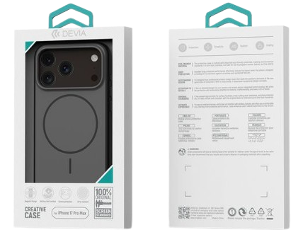 DEVIA CARCASA MAGNETIC LUMIERE IPHONE 17 PRO NEGRO