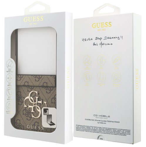 GUESS CARCASA 4G SAMSUNG FLIP 7 MARRON