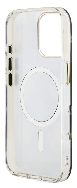 GUESS CARCASA MAGSAFE MIRROR GLITTER IPHONE 16 PRO MAX DORADO