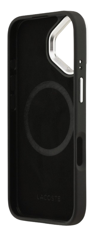 LACOSTE CARCASA MAGSAFE SOPORTE CAMARA IPHONE 17 NEGRO