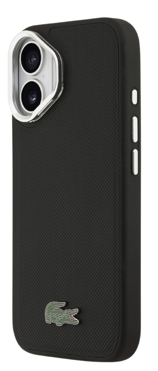 LACOSTE CARCASA MAGSAFE SOPORTE CAMARA IPHONE 17 NEGRO