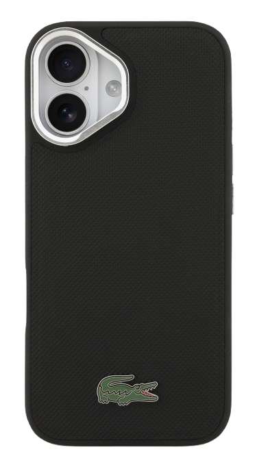 LACOSTE CARCASA MAGSAFE SOPORTE CAMARA IPHONE 17 NEGRO