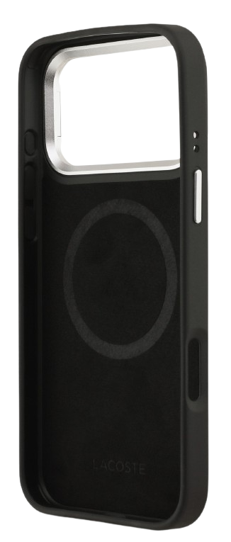 LACOSTE CARCASA MAGSAFE SOPORTE CAMARA IPHONE 17 PRO MAX NEGRO