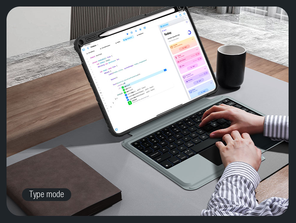 NILLKIN FUNDA TECLADO RETROILUMINADO IPAD PRO 11 (2024)