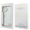 GUESS CARCASA MAGSAFE SOPORTE CAMARA IPHONE 16 DORADO