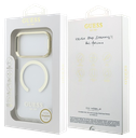 GUESS CARCASA MAGSAFE SOPORTE CAMARA IPHONE 17 PRO DORADO