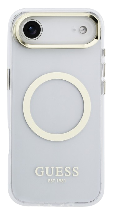 GUESS CARCASA MAGSAFE SOPORTE CAMARA IPHONE AIR DORADO