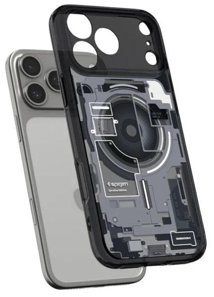 SPIGEN CARCASA ULTRA HYBRID MAGSAFE IPHONE 17 PRO NEGRO