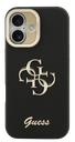 GUESS CARCASA GRAINED 4G SOPORTE CAMARA IPHONE 17 NEGRO