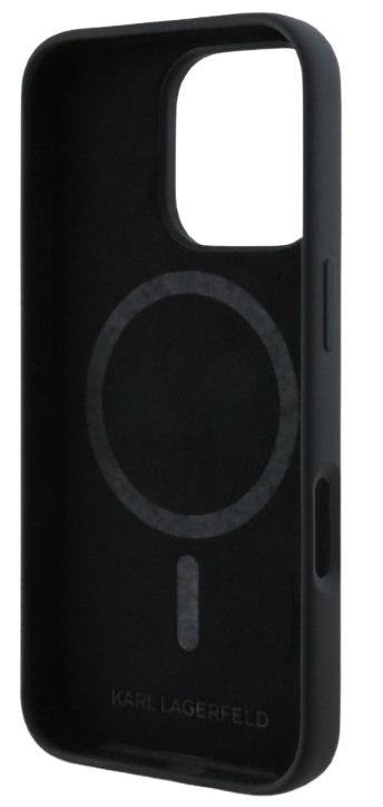 KARL LAGERFELD CARCASA MAGSAFE K&C HEADS IPHONE 16 PRO MAX NEGRO