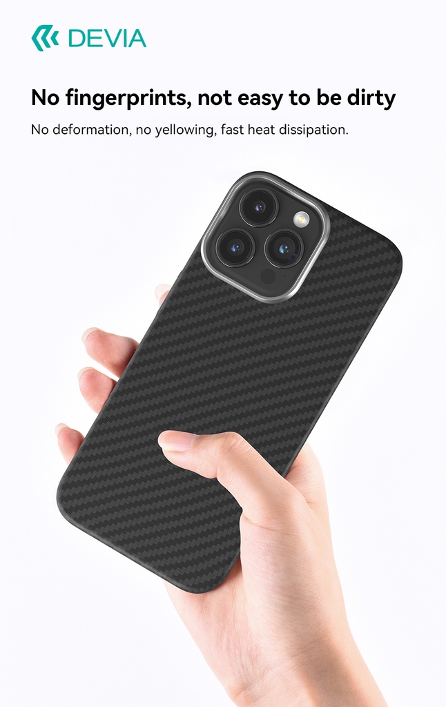 DEVIA CARCASA MAGSAFE CARBON FIBRE IPHONE 15 PRO