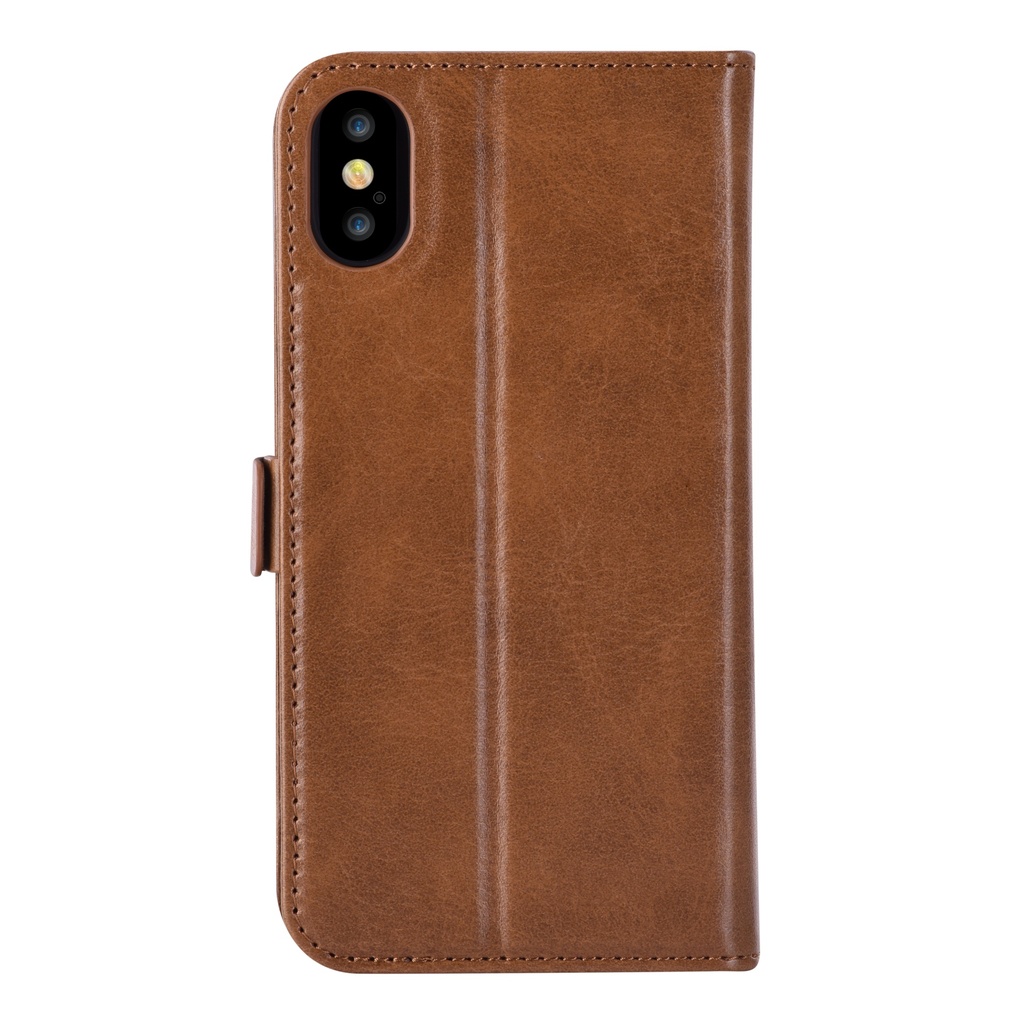 DEVIA Funda tipo libro 'MAGIC' iPhone X Marron