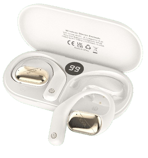 DEVIA AURICULAR BLUETOOTH OWS LITE1 BEIGE