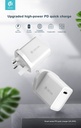DEVIA cargador TIPO C 20W con enchufe UK