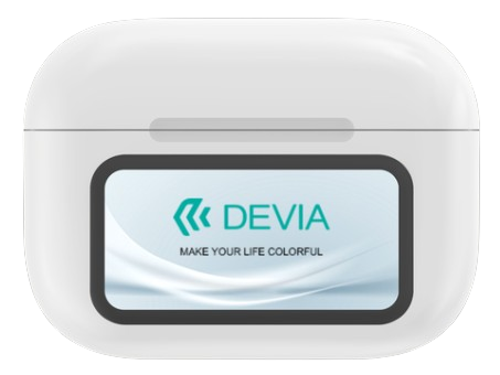 DEVIA AURICULAR BLUETOOTH CON PANTALLA TWS ANC PRO4 BLANCO